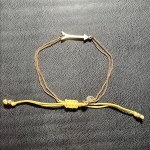 Stella & Dot Gold and Yellow Arrow Bracelet